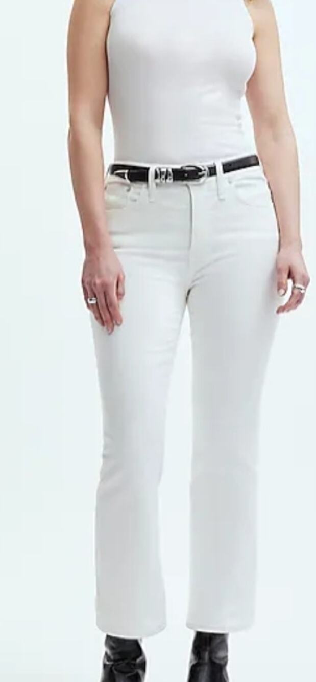 Madewell Curvy Kick Out Crop Jean Size 24 NWT